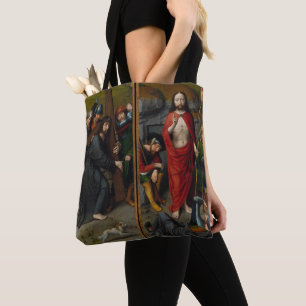 Bolso De Tela Cristo que lleva la cruz