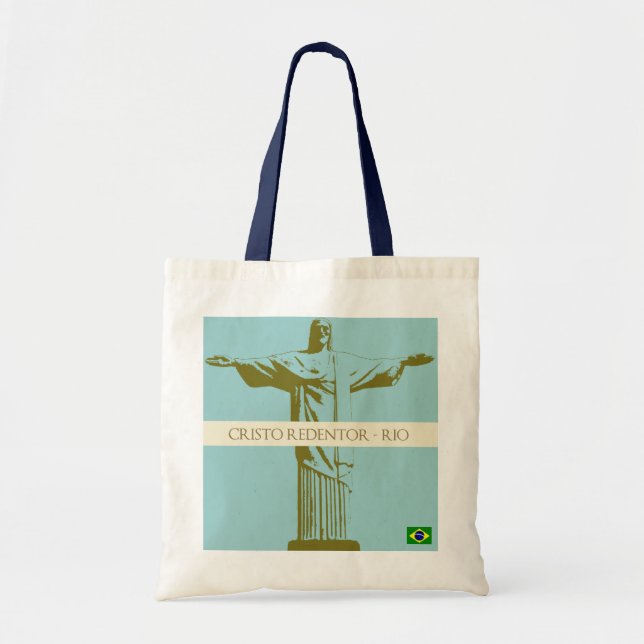 Bolso De Tela Cristo Redentor, Río de Janeiro (Frente)