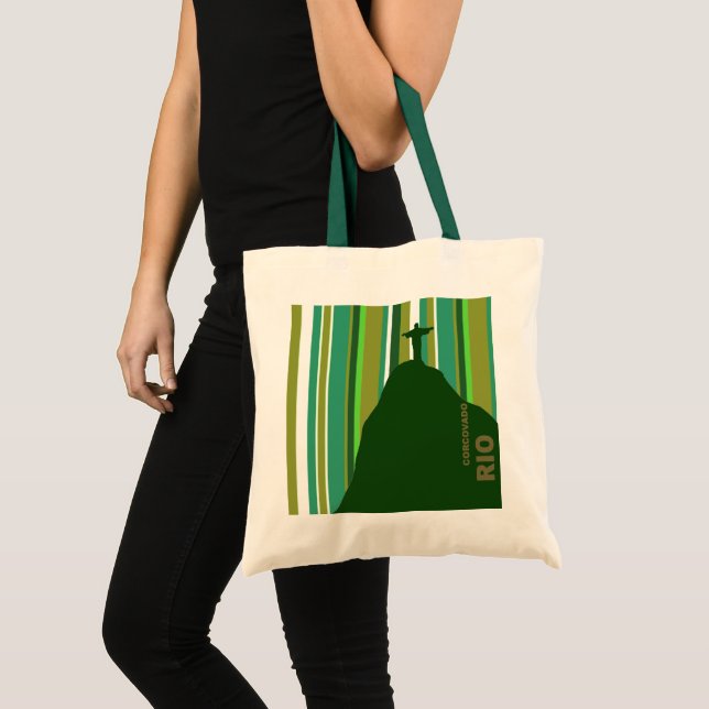 Bolso De Tela Cristo Redentor Rio R.J. Brasil (Anverso (producto))