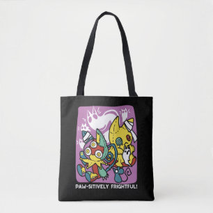 Bolso De Tela Críticos gatos de Halloween: arte fascinante