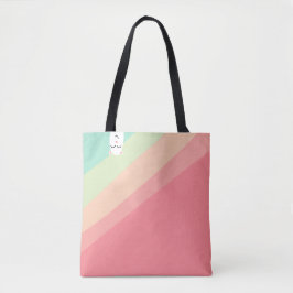 Bolso De Tela Critter de arcoiris suave en rosa, Naranja y verde