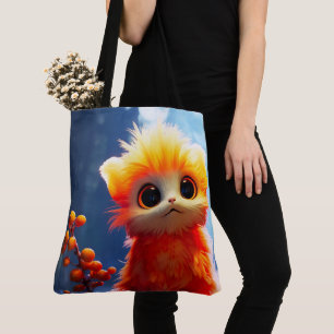 Bolso De Tela Critter naranja