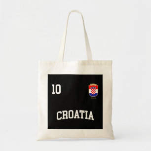 Bolso De Tela Croacia Hoodie 10 equipo de fútbol de bandera croa