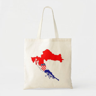 Bolso De Tela Croacia Mapa Los Países Fronterizos De Los Estados