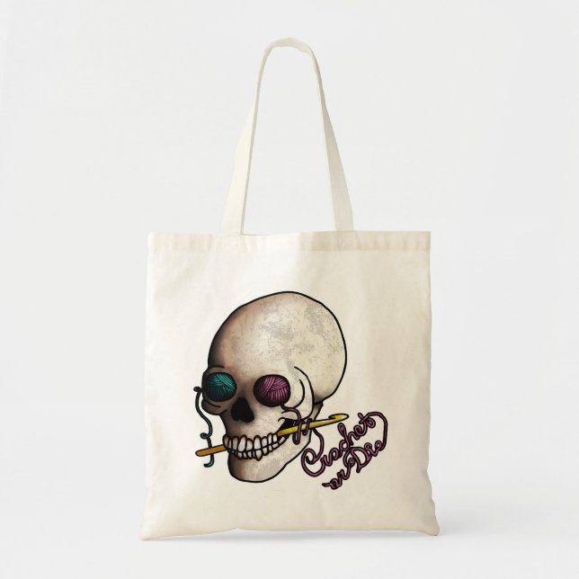 Bolso De Tela Crochet o muera, empaquete (Frente)