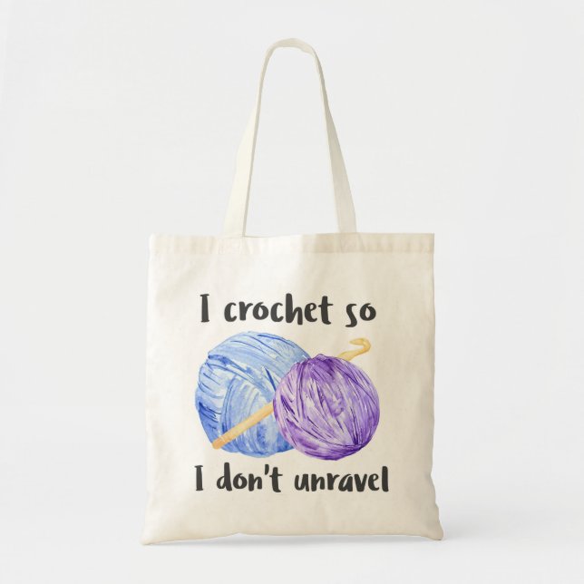 Bolso De Tela Crochet para no desentrañar la cita (Frente)