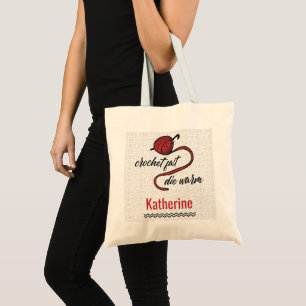 Bolso De Tela Crochet rojo rápido, muere caliente