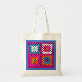 Bolso De Tela Crochet Square Colores vivos Crochet Lovers