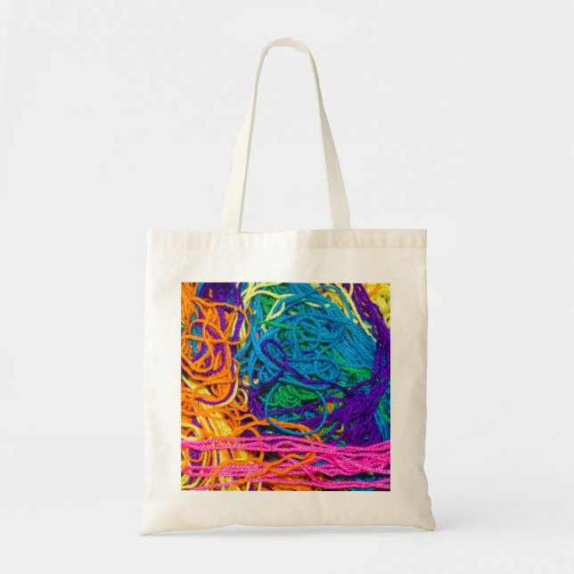 Bolso De Tela Crochet y fotografía de punto de Yarn Tangles (Frente)