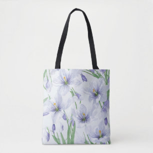Bolso De Tela Crocus Flowers