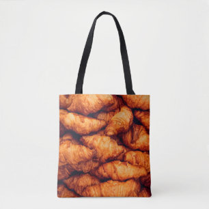 Bolso De Tela Croissants clásicos, vista superior