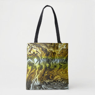 Bolso De Tela Cromo Metálico Dorado Plateado Cool