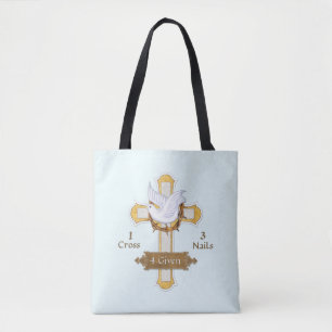 Bolso De Tela Cross Dove 4 Given Religious