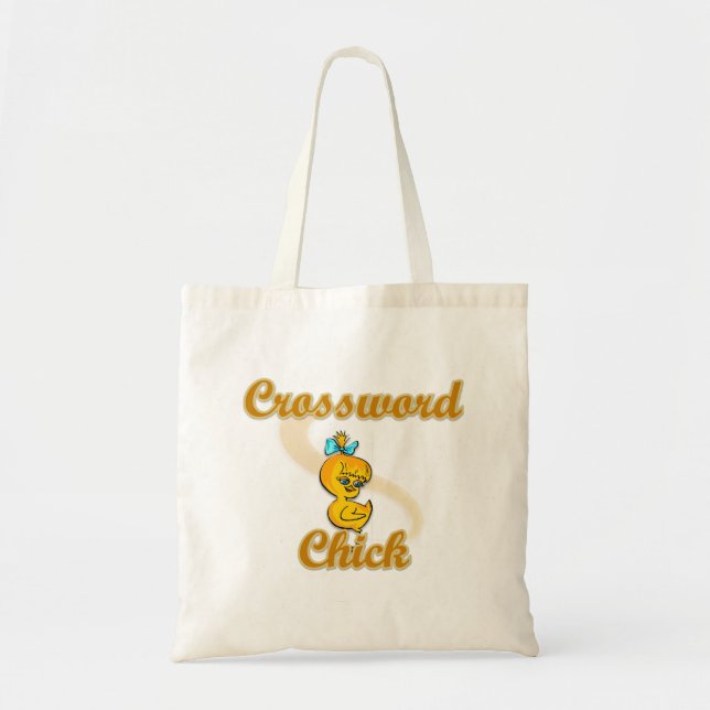 Bolso De Tela Crossword Chick (Frente)