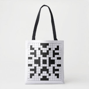 Bolso De Tela Crossword Puzzle Design Tote Bag