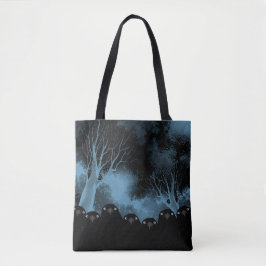 Bolso De Tela Crow Allover Tote Bag