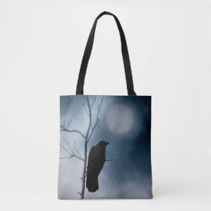 Bolso De Tela Crow Y Mellow Moon