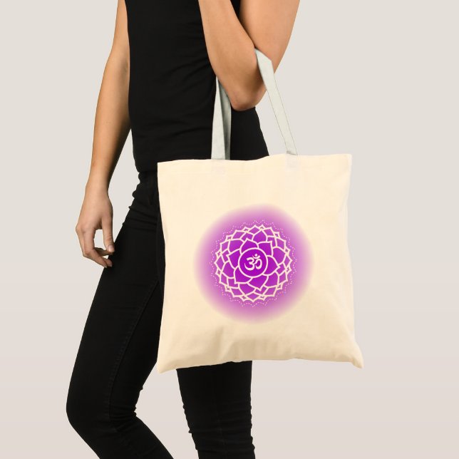 Bolso De Tela Crown Chakra | Sahasrara (Anverso (producto))