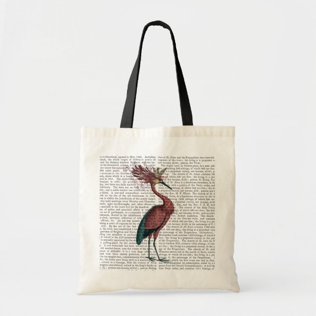 Bolso De Tela Crown Marsala Heron (Frente)