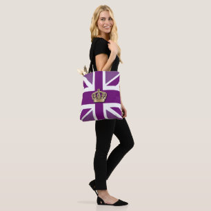 Bolso De Tela Crown y Union Jack Patriótico