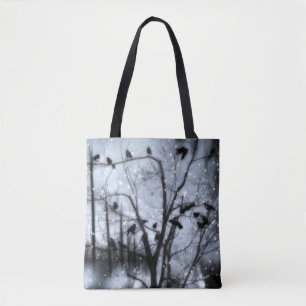 Bolso De Tela Crows IN Snowfall