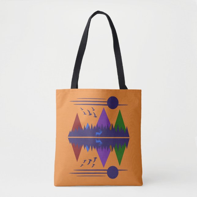 Bolso De Tela Cruce de Caribou (Anverso)