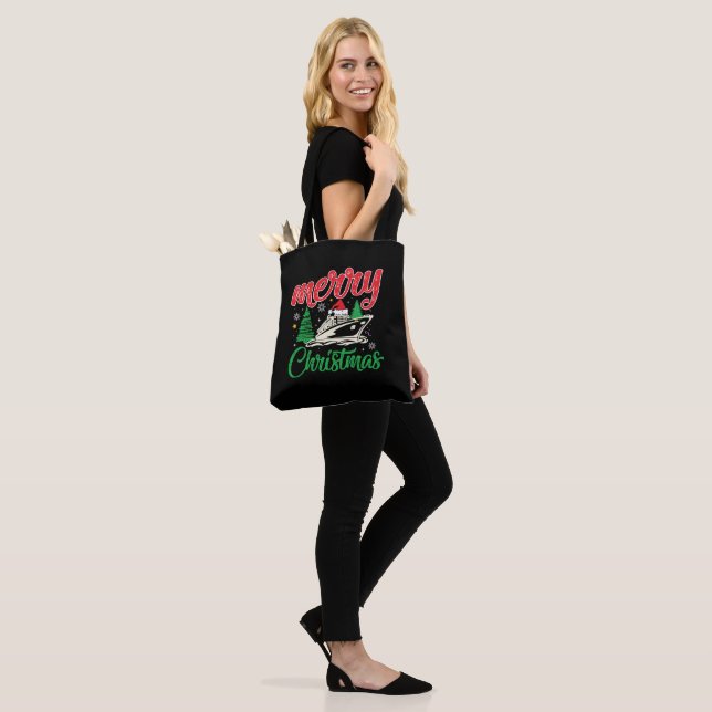 Bolso De Tela Crucero de cerezos, equipo de crucero para Navidad (Puesto)