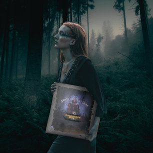 Bolso De Tela Crucero Ghostly Graveyard Tote Bag