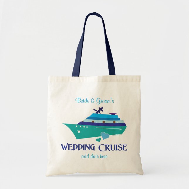 Bolso De Tela Cruceros boda (Frente)