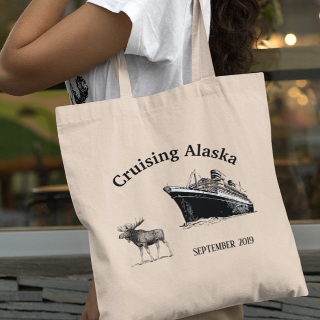 Bolso De Tela Cruceros Cruceros Personalizado Alaska Moose (Subido por el creador)