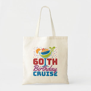 Bolso De Tela Cruceros de cumpleaños 60 años
