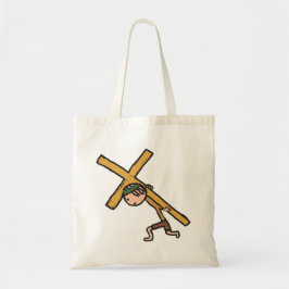 Bolso De Tela Crucifijo de Pascua