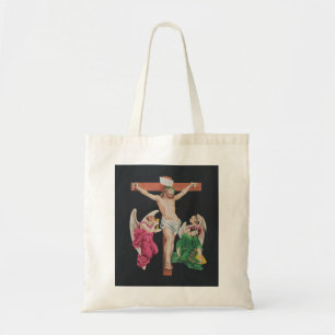 Bolso De Tela Crucifixión medieval de Jesucristo