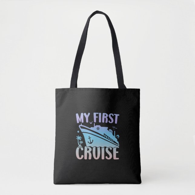 Bolso De Tela Cruise My First Cruise 2024 (Anverso)