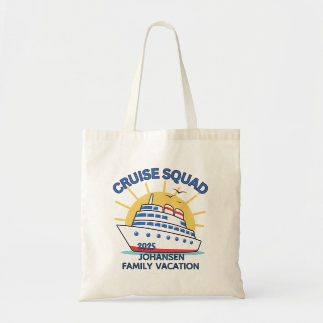 Bolso De Tela Cruise Squad Mating Family Cruise (Frente)