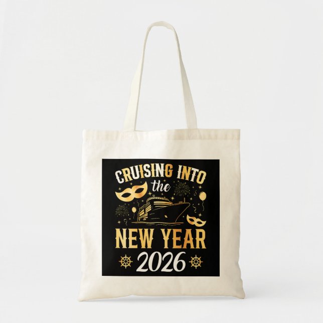Bolso De Tela Cruising into the New Year 2026 (Frente)