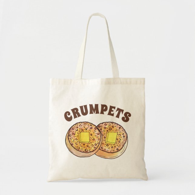 Bolso De Tela Crumpets de agua caliente Cocina británica Comida  (Frente)
