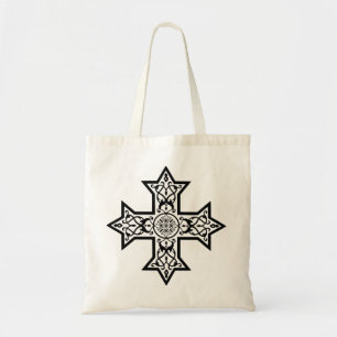 Bolso De Tela Cruz copta Arte fino Premium