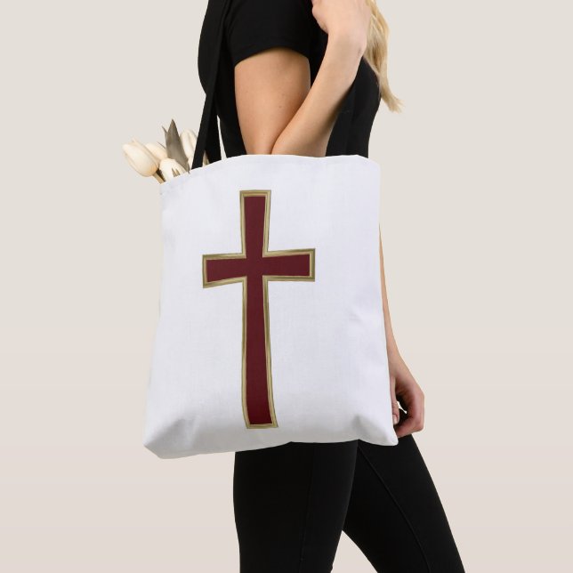 Bolso De Tela Cruz cristiana (Detalle)