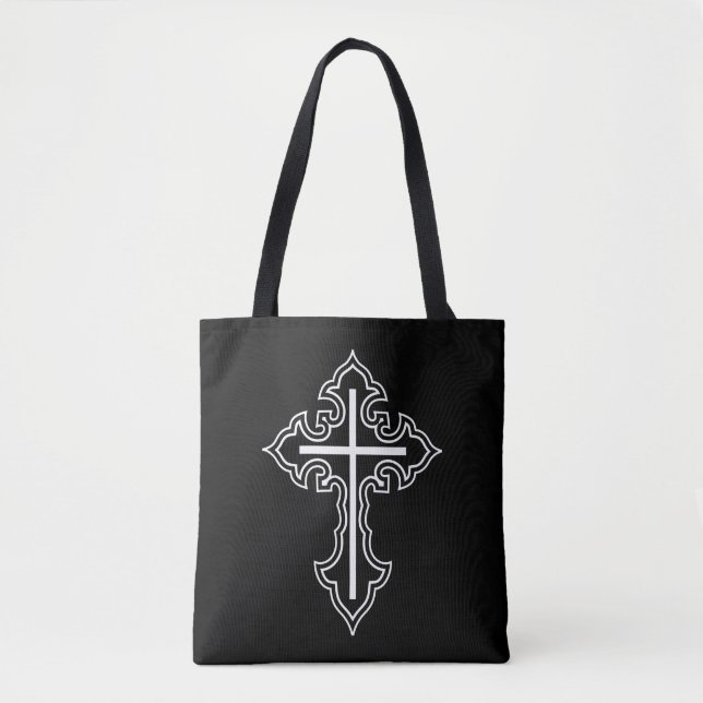 Bolso De Tela Cruz cristiana (Anverso)