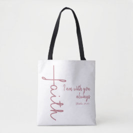 Bolso De Tela Cruz de la Fe; estoy contigo Siempre Verse la Bibl