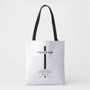 Bolso De Tela Cruz de libertad