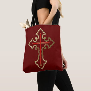 Bolso De Tela Cruz de Oro