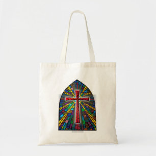 Bolso De Tela Cruz de vidrio manchado