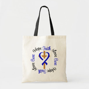 Bolso De Tela Cruz del amor de la esperanza de la fe del ALS