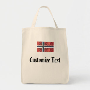 Bolso De Tela Cruz escandinava nórdica de Noruega de la bandera
