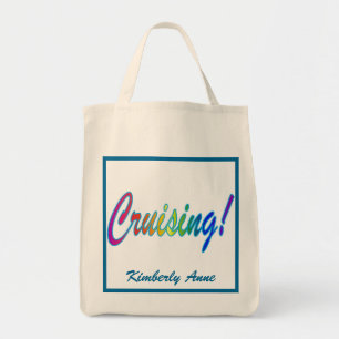 Bolso De Tela Cruzar Word Multicolor Su Nombre