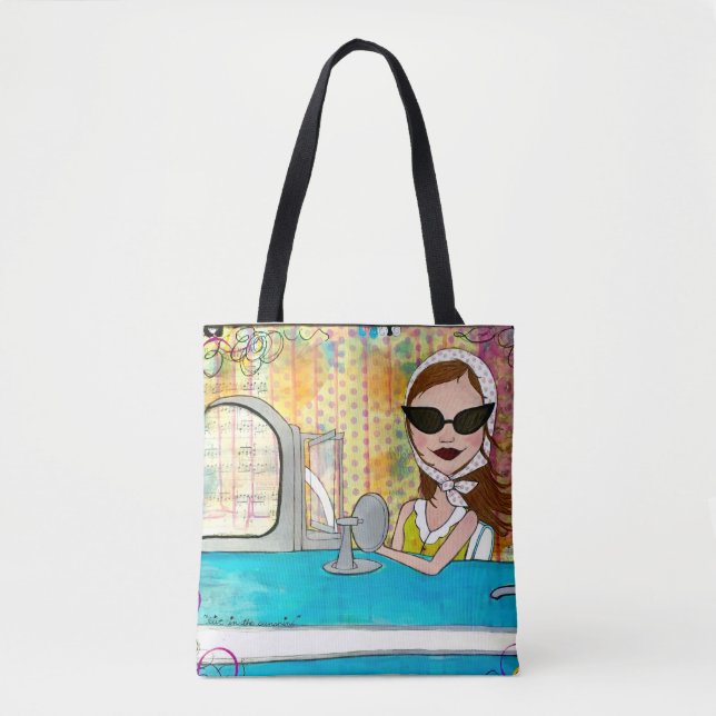 Bolso De Tela Cruz'in poco tote femenino (Anverso)
