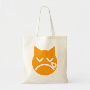 Bolso De Tela Crying Emoji Cat