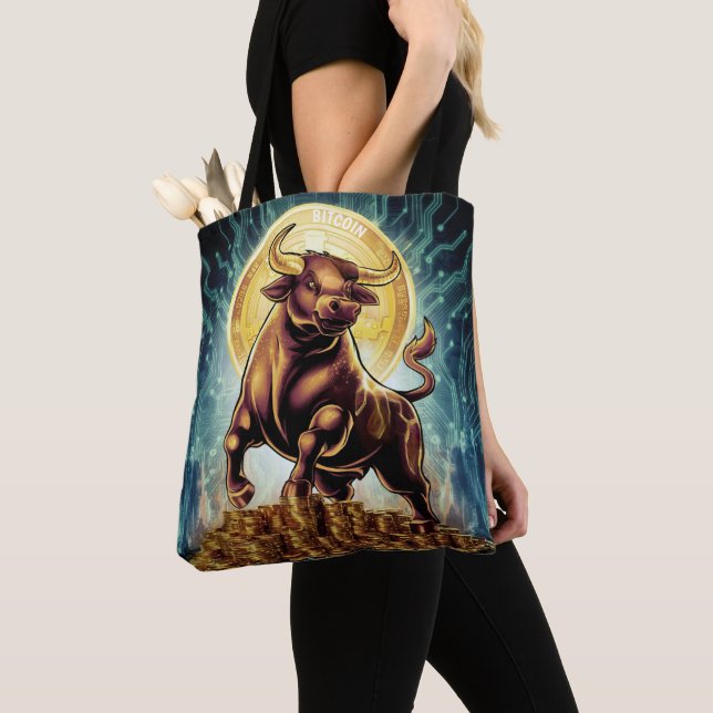 Bolso De Tela Crypto Bull (Detalle)